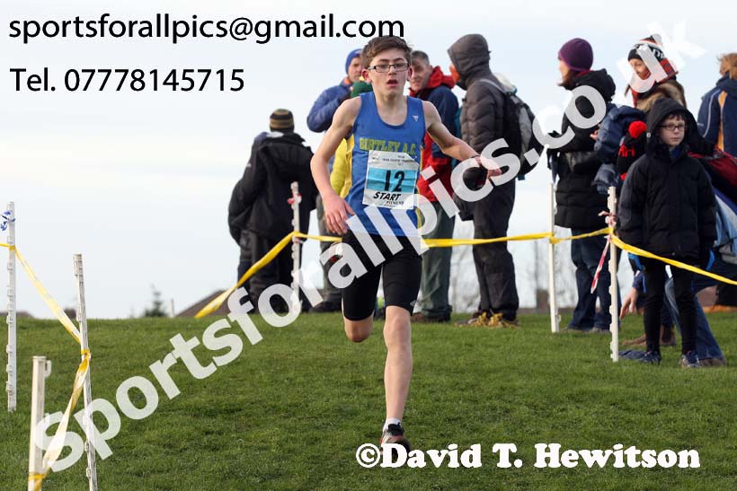 Boys under-13 North Eastern Cross Country, Redcar. Photo:  David T. Hewitson/Sports for All Pics